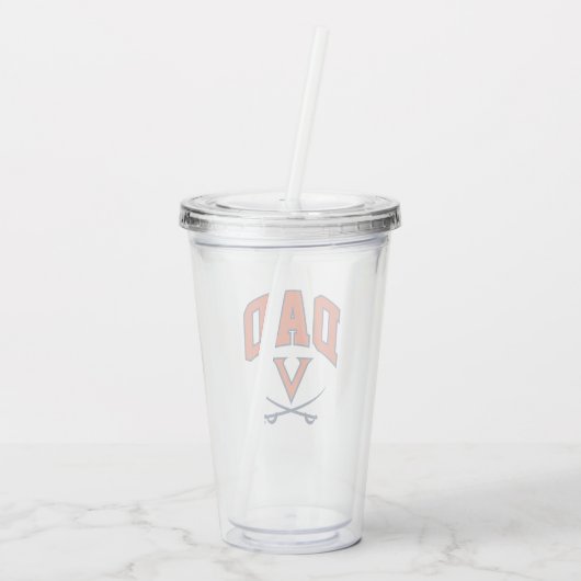 Virginia Cavaliers Dad Acryl Drinkbeker (Achterkant)