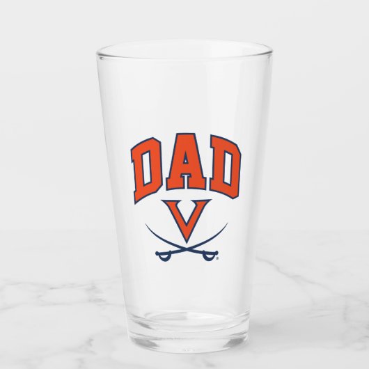 Virginia Cavaliers Dad Glas (Voorkant)