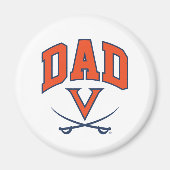Virginia Cavaliers Dad Magneet (Voorkant)