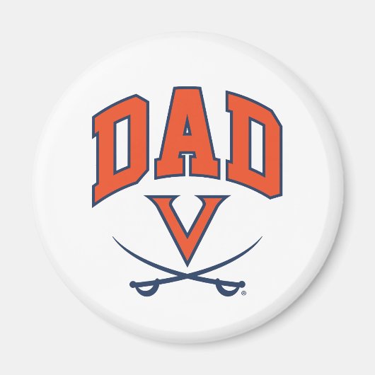 Virginia Cavaliers Dad Magneet (Voorkant)