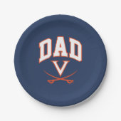 Virginia Cavaliers Dad Papieren Bordje (Voorkant)