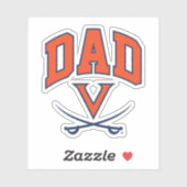 Virginia Cavaliers Dad Sticker (Vel)