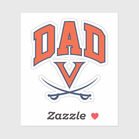Virginia Cavaliers Dad Sticker (Vel)