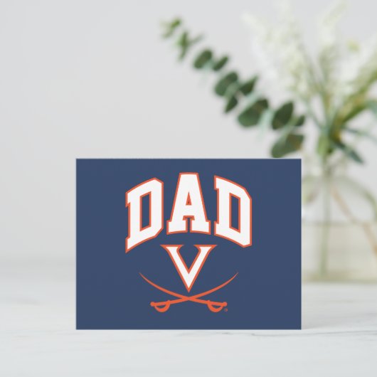 Virginia Cavaliers Dad Uitnodiging Briefkaart (Staand voorkant)