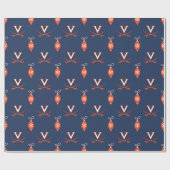 Virginia Cavaliers | Feestdagen Cadeaupapier (Vlak)