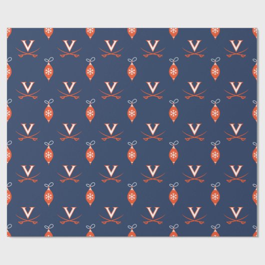 Virginia Cavaliers | Feestdagen Cadeaupapier (Vlak)