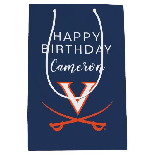 Virginia Cavaliers | Geboortedag Medium Cadeauzakje (Voorkant)