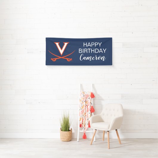 Virginia Cavaliers | Geboortedag Spandoek (Insitu)