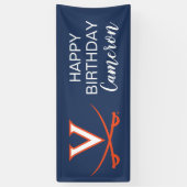 Virginia Cavaliers | Geboortedag Spandoek (Verticaal)