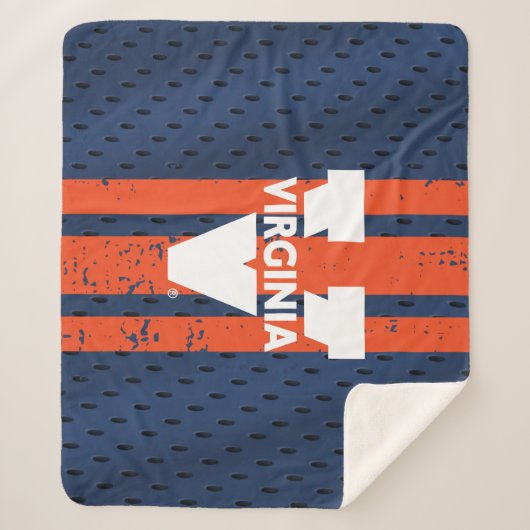 Virginia Cavaliers Jersey Sherpa Deken (Voorkant)