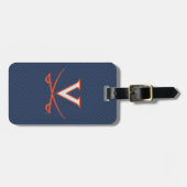 Virginia Cavaliers koolstofvezel Bagagelabel (Voorkant horizontaal)