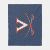 Virginia Cavaliers koolstofvezel Fleece Deken (Voorkant)