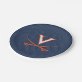 Virginia Cavaliers koolstofvezel Papieren Bordje (Gekanteld)