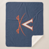Virginia Cavaliers koolstofvezel Sherpa Deken (Voorkant)