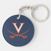 Virginia Cavaliers koolstofvezel Sleutelhanger (Achterkant)