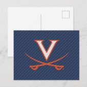 Virginia Cavaliers koolstofvezel Uitnodiging Briefkaart (Voorkant / Achterkant)