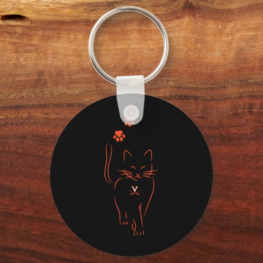 Virginia Cavaliers Licensed Print Uni-volwassenen_ Sleutelhanger (Voorkant)