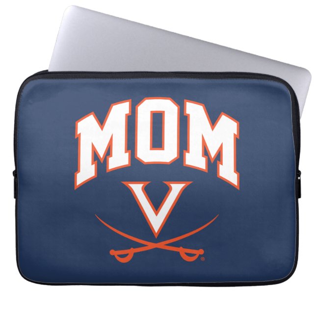 Virginia Cavaliers Mama Laptop Sleeve (Voorkant)