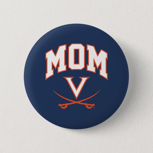 Virginia Cavaliers Mama Ronde Button 5,7 Cm (Voorkant)