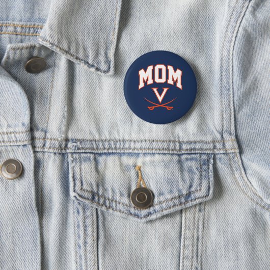 Virginia Cavaliers Mama Ronde Button 5,7 Cm (In situ)