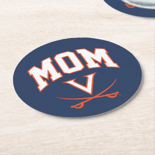 Virginia Cavaliers Mama Ronde Kartonnen Onderzetter (Gebogen)