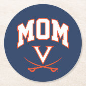 Virginia Cavaliers Mama Ronde Kartonnen Onderzetter (Voorkant)