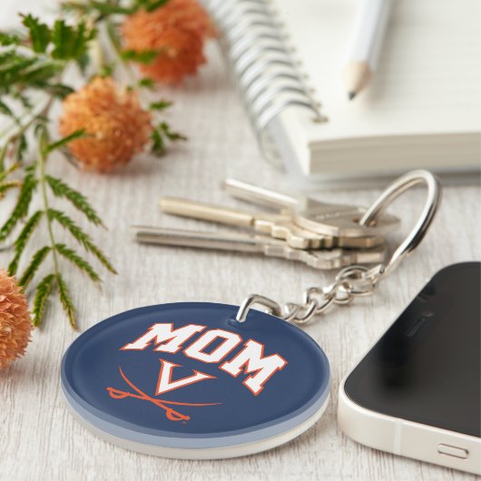Virginia Cavaliers Mama Sleutelhanger (Voorkant Rechts)