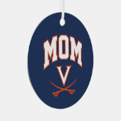 Virginia Cavaliers Moeder Metalen Ornament (Voorkant Rechts)