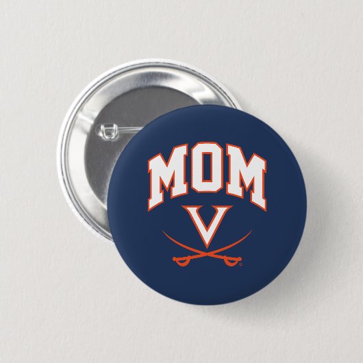 Virginia Cavaliers Moeder Ronde Button 5,7 Cm (Voorkant /achterkant)
