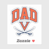 Virginia Cavaliers Papa Sticker (Vel)