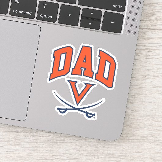 Virginia Cavaliers Papa Sticker (Detail)