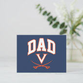 Virginia Cavaliers papa Uitnodiging Briefkaart (Staand voorkant)