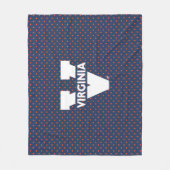 Virginia Cavaliers Polka Dots Fleece Deken (Voorkant)