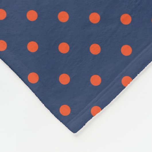 Virginia Cavaliers Polka Dots Fleece Deken (Hoek)