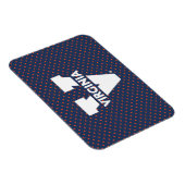 Virginia Cavaliers Polka Dots Magneet (Rechterzijde)