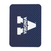 Virginia Cavaliers Polka Dots Magneet (Verticaal)
