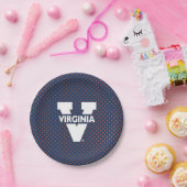 Virginia Cavaliers Polka Dots Papieren Bordje (Feest)