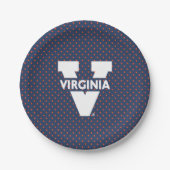 Virginia Cavaliers Polka Dots Papieren Bordje (Voorkant)