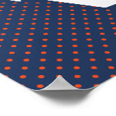 Virginia Cavaliers Polka Dots Poster (Hoek)