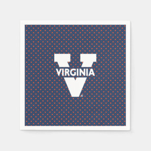 Virginia Cavaliers Polka Dots Servet