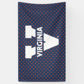 Virginia Cavaliers Polka Dots Spandoek (Verticaal)