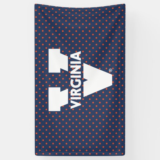 Virginia Cavaliers Polka Dots Spandoek (Verticaal)