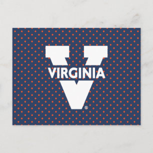Virginia Cavaliers Polka Dots Uitnodiging Briefkaart