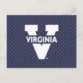 Virginia Cavaliers Polka Dots Uitnodiging Briefkaart (Voorkant)