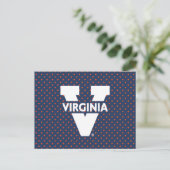 Virginia Cavaliers Polka Dots Uitnodiging Briefkaart (Staand voorkant)