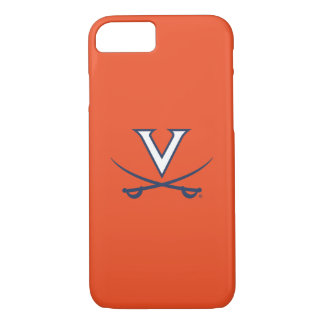Virginia Cavaliers V Swords | Blauw iPhone 8/7 Hoesje