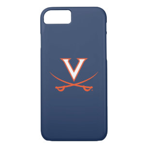 Virginia Cavaliers V Swords   Sinaasappel iPhone 8/7 Hoesje