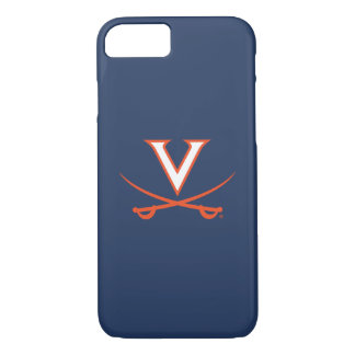 Virginia Cavaliers V Swords | Sinaasappel iPhone 8/7 Hoesje