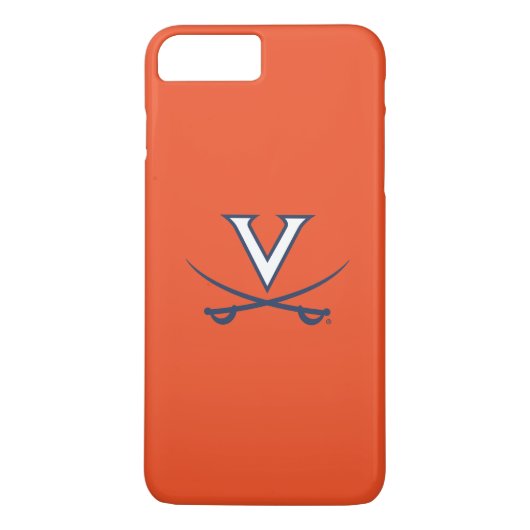 Virginia Cavaliers V Zwaarden | Blauw Case-Mate iPhone Case (Achterkant)