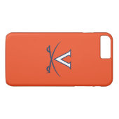 Virginia Cavaliers V Zwaarden | Blauw Case-Mate iPhone Case (Achterkant (Horizontaal))